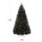 Best Choice Products Pre-Lit Black Christmas Tree, Artificial Holiday Decoration w/ Branch Tips, Incandescent Lights